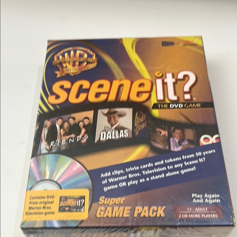 Scene It Yellow and Blue Board Game
